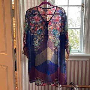 Floral Johnny Was tunic